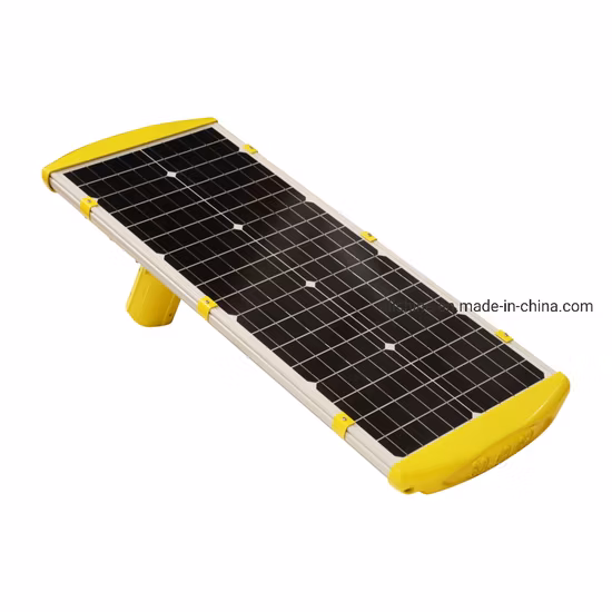 Fabricante Solar Powered All in One 30W 50W 80W LED Impermeable Exterior Farola solar integrada con panel solar