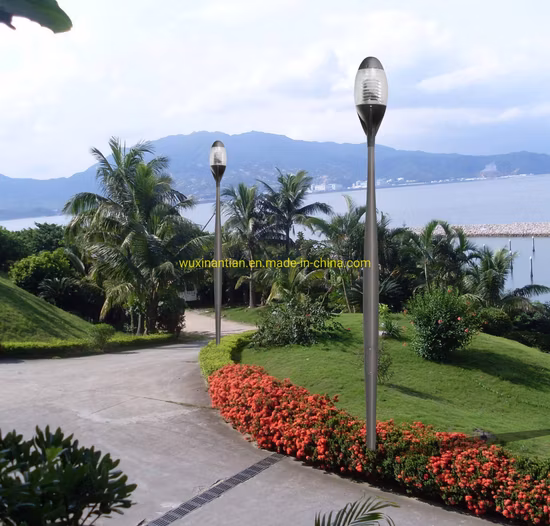 Poste cónico decorativo de calle al aire libre cónico de aluminio para jardín