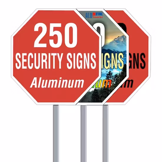 Señales de advertencia de seguridad de patio de placa de calle de tráfico de aluminio flexible